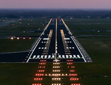 Illumination lights and runway lights for off-road vehicles in night warfare